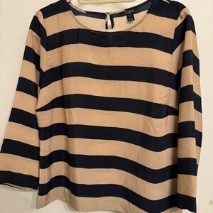 J. Crew Stripe Blouse